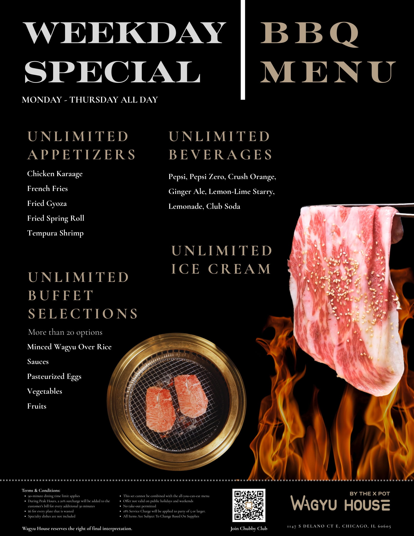 40张正反面 BBQ Menu 8.5 x 11 in 2