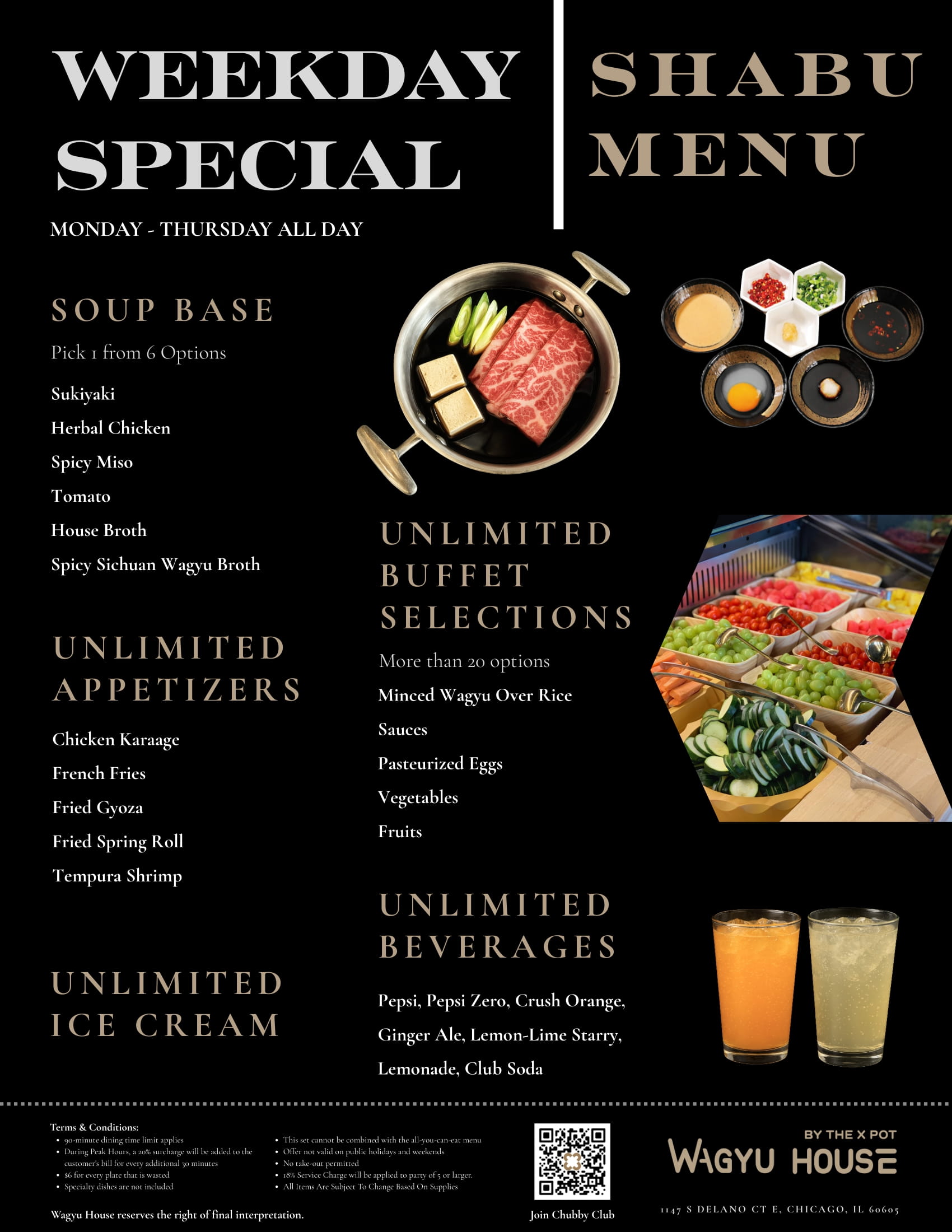 40张正反面 Shabu Menu 8.5 x 11 in 2